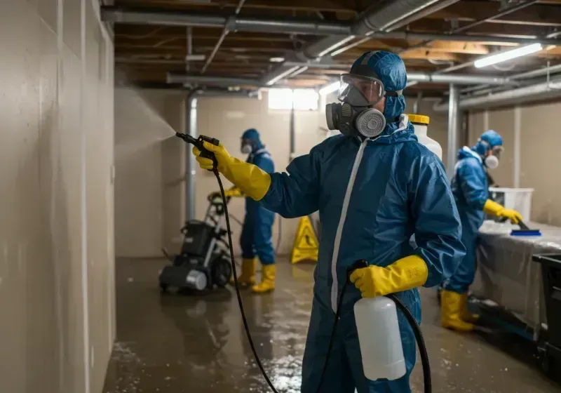 Basement Sanitization and Antimicrobial Treatment process in Deuel County, SD