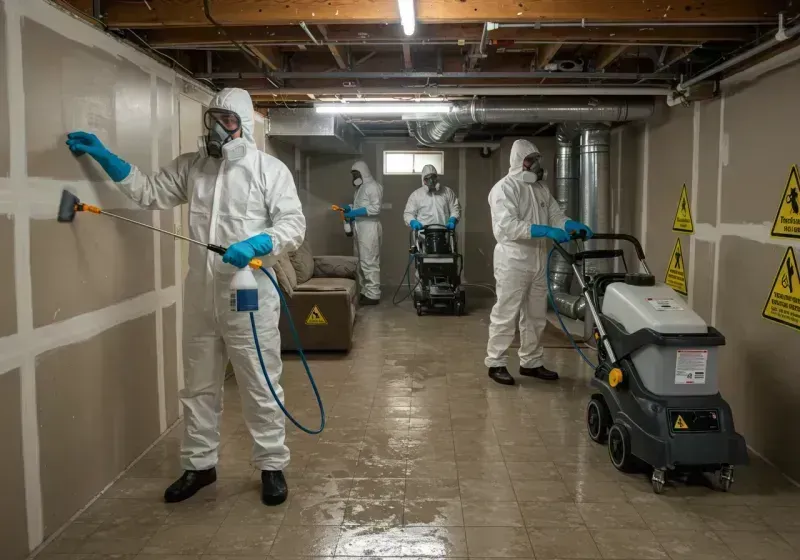 Basement Moisture Removal and Structural Drying process in Deuel County, SD